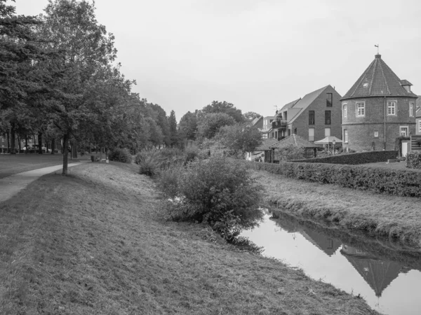 Πόλη Του Coesfeld Στον Ποταμό Berkel Στη Γερμανία — Φωτογραφία Αρχείου