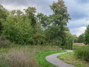 Almanya 'da Raesfeld Kalesi' nde yaz mevsimi