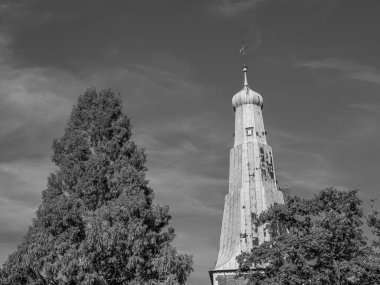 Almanya 'da Raesfeld Kalesi' nde yaz mevsimi