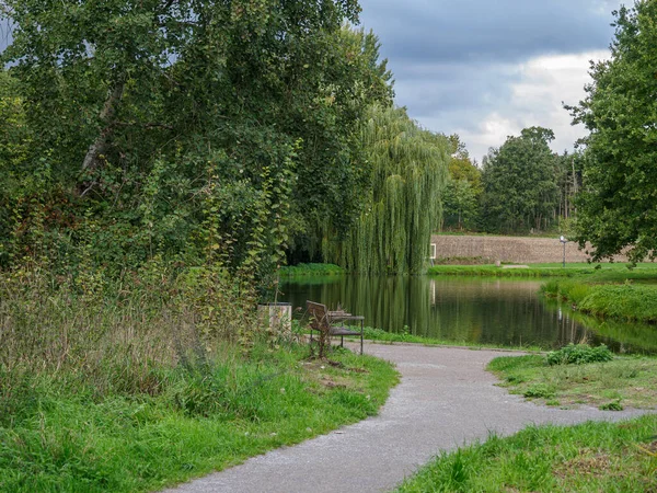 Sommartid Slottet Raesfeld Tyskland — Stockfoto