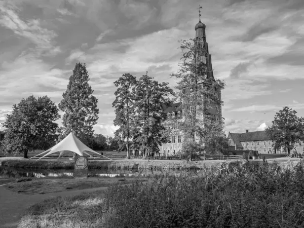 Hora Verano Castillo Raesfeld Alemania — Foto de Stock