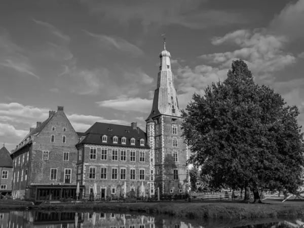 Hora Verano Castillo Raesfeld Alemania — Foto de Stock