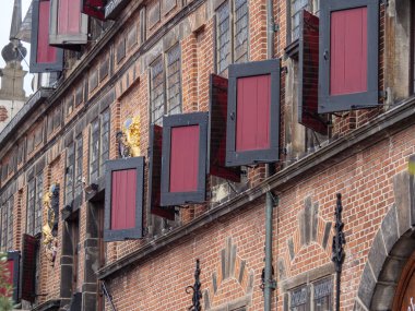Nijmegen Hollanda 'daki nehir vadisinde.