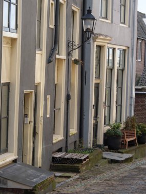 Nijmegen Hollanda 'daki nehir vadisinde.