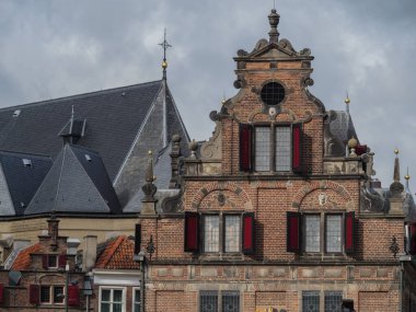 Nijmegen Hollanda 'daki nehir vadisinde.