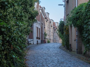 Nijmegen Hollanda 'daki nehir vadisinde.
