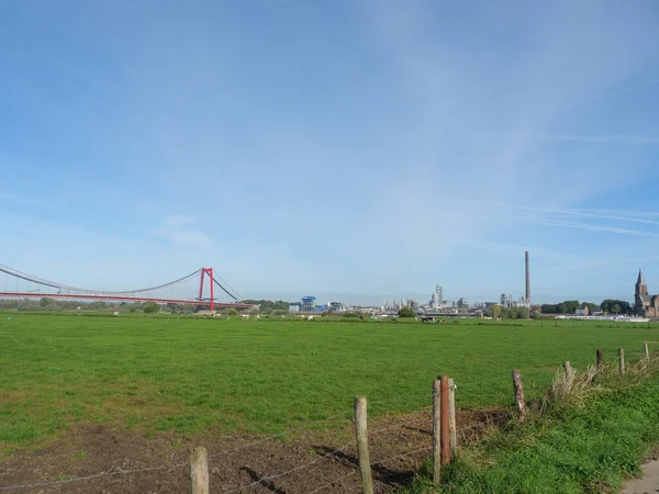 Bij Rhine Rivier Bij Emmerich Duitsland — Stockfoto