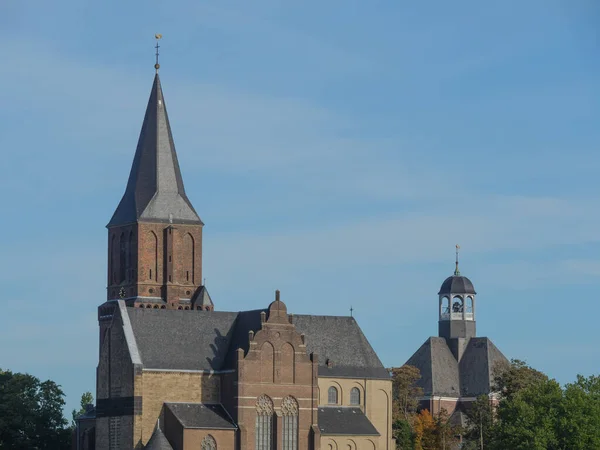 Przy Rzece Rhine Niedaleko Emmerich Niemczech — Zdjęcie stockowe