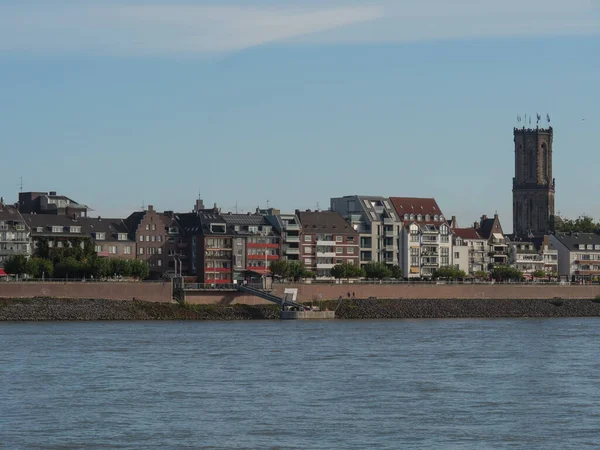 Przy Rzece Rhine Niedaleko Emmerich Niemczech — Zdjęcie stockowe