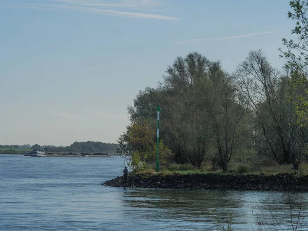 Río Rin Cerca Emmerich Alemania — Foto de Stock