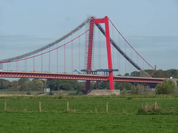 Bord Rhin Près Emmerich Allemagne — Photo