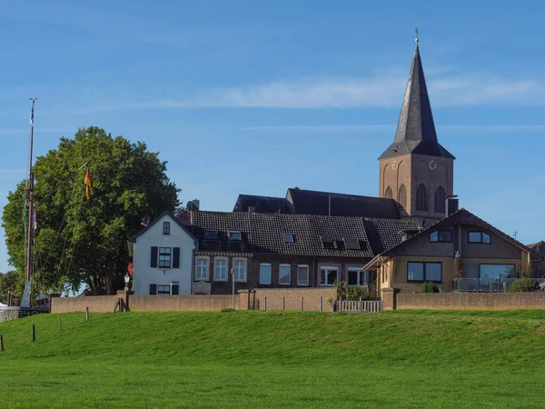 Przy Rzece Rhine Niedaleko Emmerich Niemczech — Zdjęcie stockowe