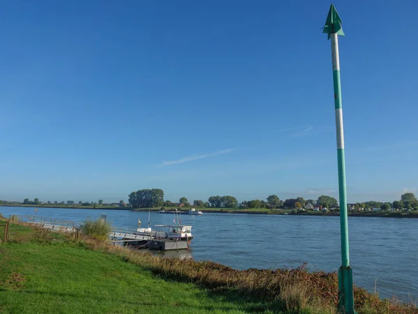 Przy Rzece Rhine Niedaleko Emmerich Niemczech — Zdjęcie stockowe