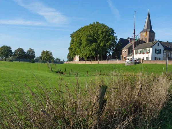 Řece Rýně Emmerichu Německu — Stock fotografie