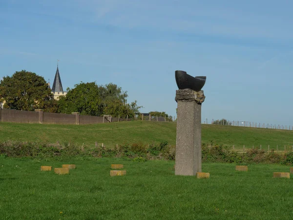 Bij Rhine Rivier Bij Emmerich Duitsland — Stockfoto