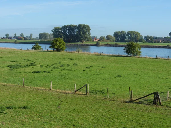 Fiume Reno Vicino Emmerich Germania — Foto Stock