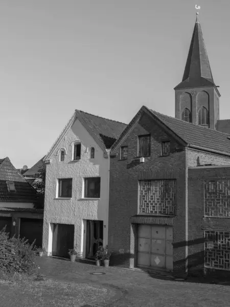 Bij Rhine Rivier Bij Emmerich Duitsland — Stockfoto