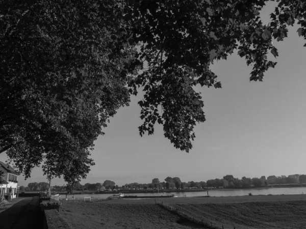 Řece Rýně Emmerichu Německu — Stock fotografie