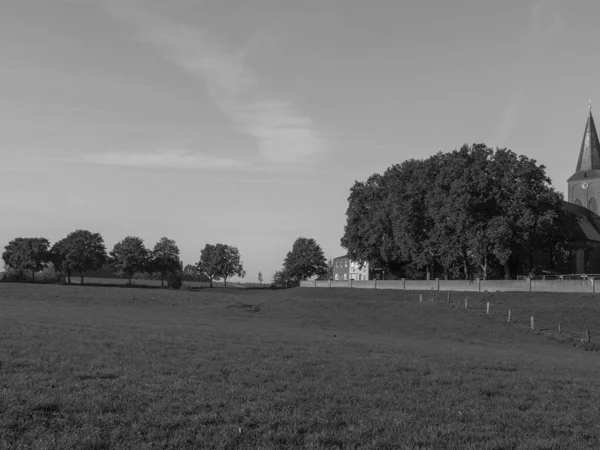 Bij Rhine Rivier Bij Emmerich Duitsland — Stockfoto