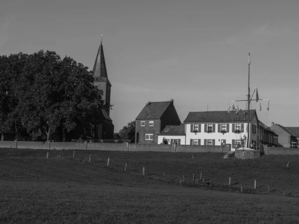 Przy Rzece Rhine Niedaleko Emmerich Niemczech — Zdjęcie stockowe