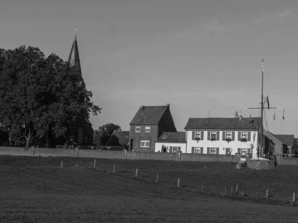 Przy Rzece Rhine Niedaleko Emmerich Niemczech — Zdjęcie stockowe