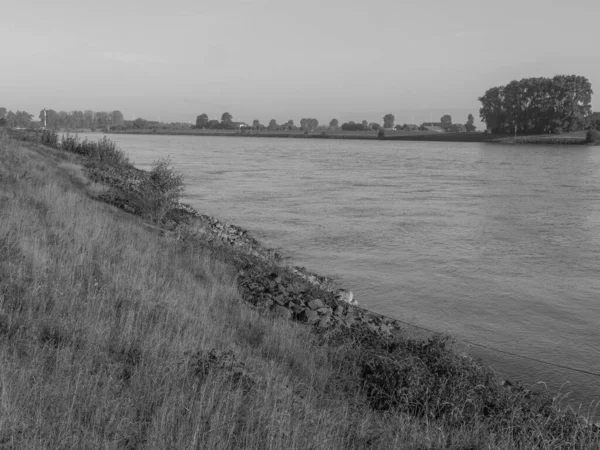 Przy Rzece Rhine Niedaleko Emmerich Niemczech — Zdjęcie stockowe