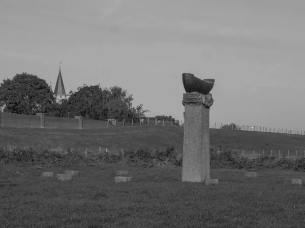 Vid Rinfloden Nära Emmerich Tyskland — Stockfoto