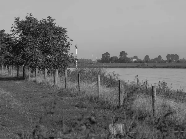 Vid Rinfloden Nära Emmerich Tyskland — Stockfoto