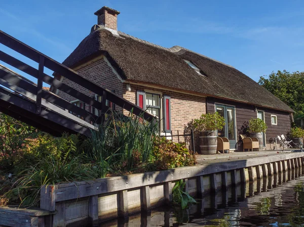 Petit Village Giethoorn Aux Pays Bas — Photo