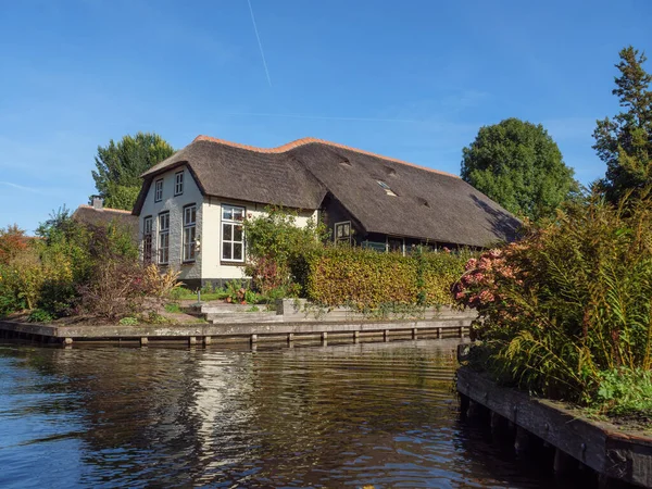 Petit Village Giethoorn Aux Pays Bas — Photo