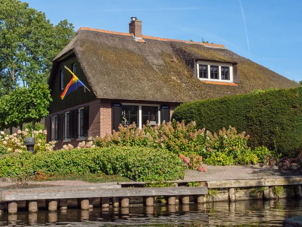 Petit Village Giethoorn Aux Pays Bas — Photo