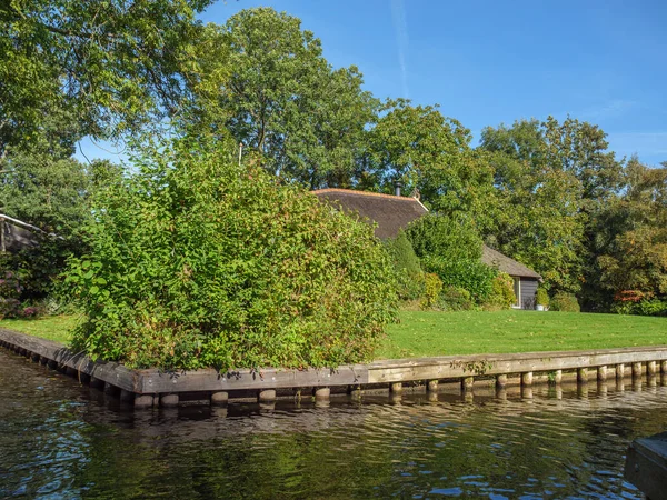 Das Kleine Dorf Giethoorn Den Niederlanden — Stockfoto