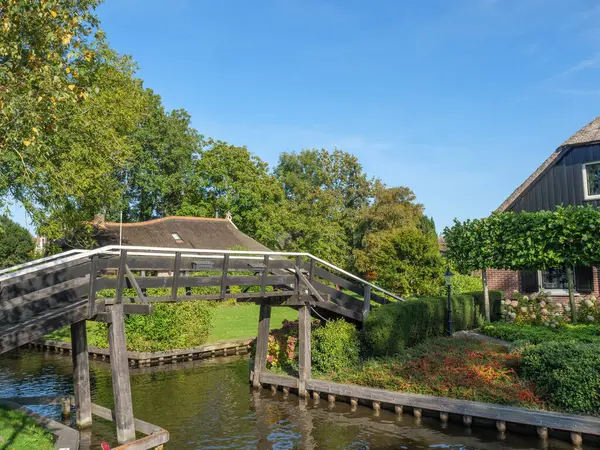 Petit Village Giethoorn Aux Pays Bas — Photo