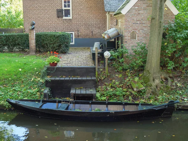Den Lilla Byn Giethoorn Nederländerna — Stockfoto