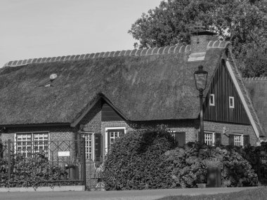 Hollanda 'daki Giethoorn' un küçük bir köyü.