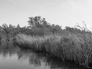 Hollanda 'daki Giethoorn' un küçük bir köyü.