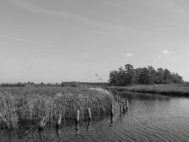 Hollanda 'daki Giethoorn' un küçük bir köyü.