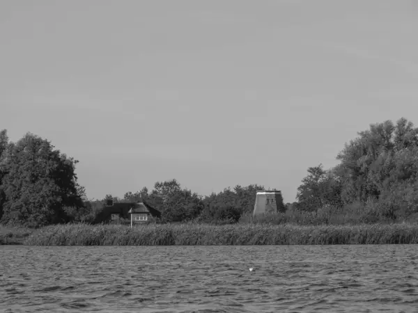 Mała Wioska Giethoorn Holandii — Zdjęcie stockowe