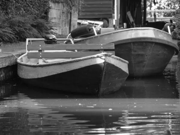 Hollanda Daki Giethoorn Küçük Bir Köyü — Stok fotoğraf