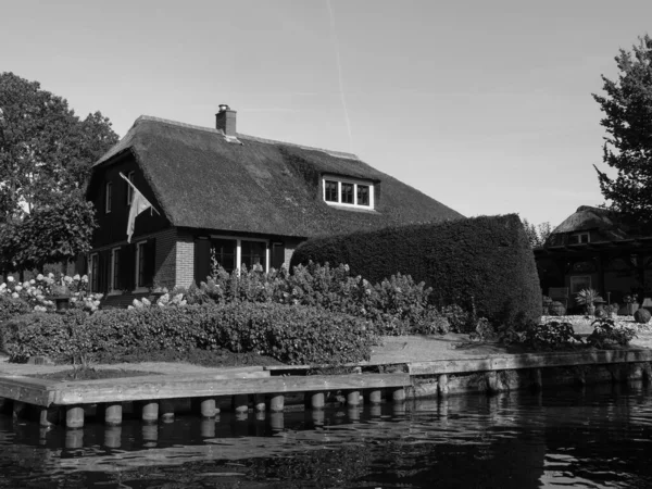 Den Lilla Byn Giethoorn Nederländerna — Stockfoto