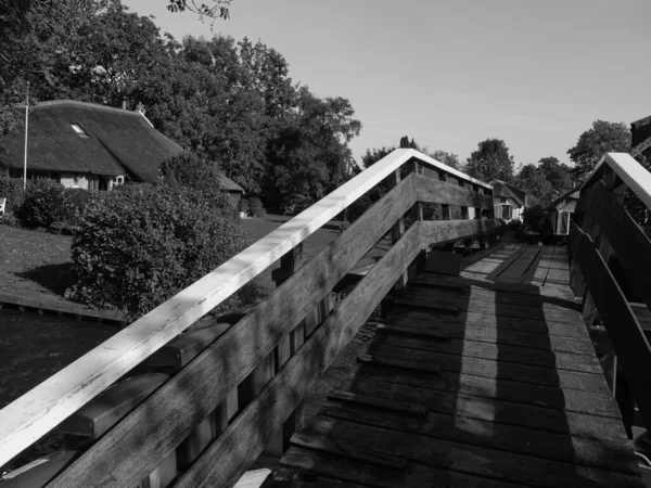 Hollanda Daki Giethoorn Küçük Bir Köyü — Stok fotoğraf