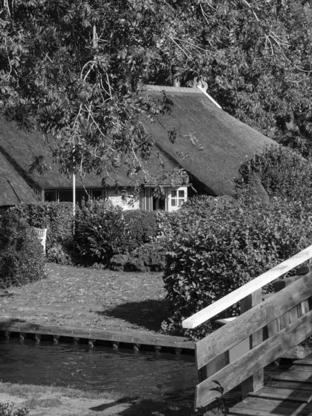 Den Lilla Byn Giethoorn Nederländerna — Stockfoto