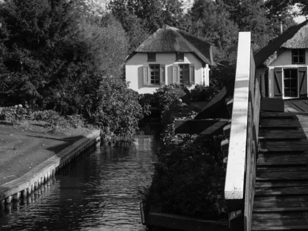 Das Kleine Dorf Giethoorn Den Niederlanden — Stockfoto