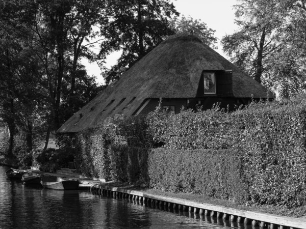 Pequeño Pueblo Giethoorn Los Países Bajos —  Fotos de Stock