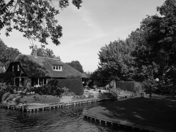 Petit Village Giethoorn Aux Pays Bas — Photo