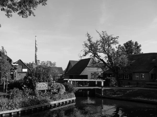 Hollanda Daki Giethoorn Küçük Bir Köyü — Stok fotoğraf