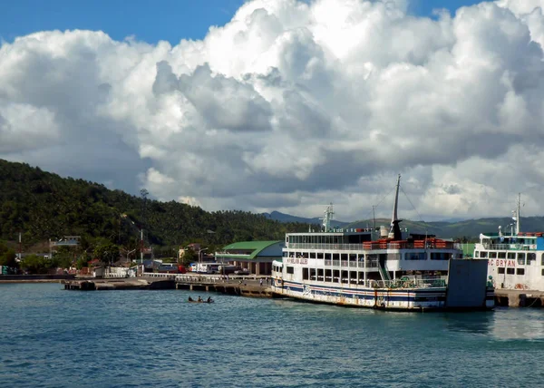 Widok Port Samar Filipinach Stycznia 2012 — Zdjęcie stockowe