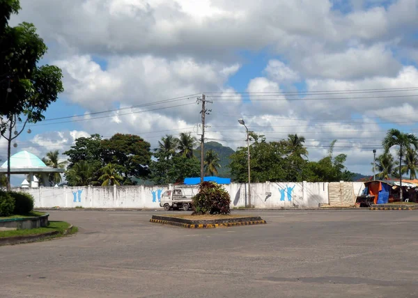 Rue Dans Centre Tacloban Aux Philippines Janvier 2012 — Photo