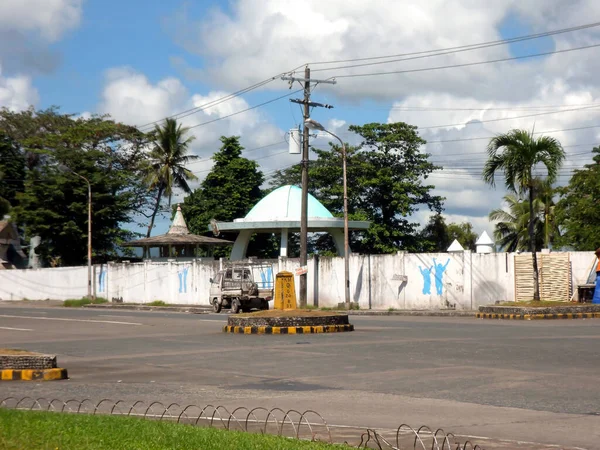 Ulica Centrum Tacloban Filipinach Stycznia 2012 — Zdjęcie stockowe