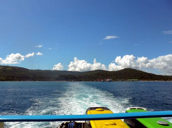 Ferry Rit Tussen Eilanden Samar Luzon Filippijnen Januari 2012 — Stockfoto